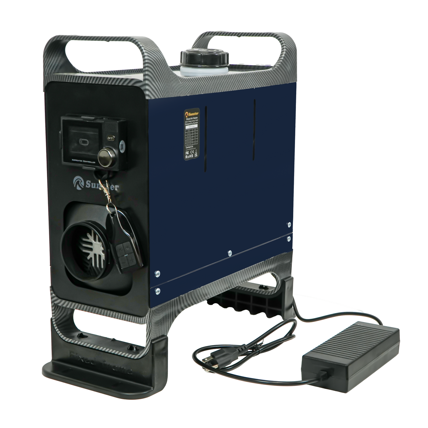 Sunster A2302BL Diesel Heater 8KW 12/24V 110-240V, All In One Bluetooth Version