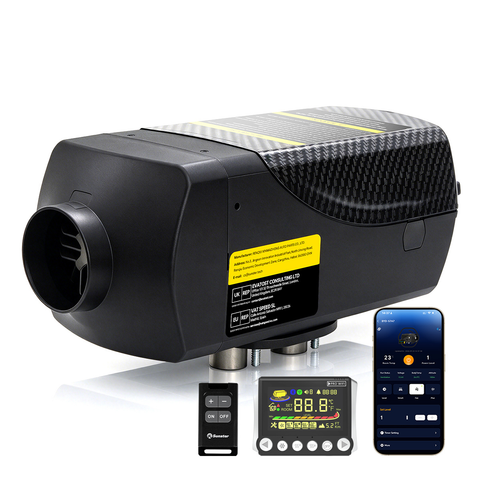 Sunster SH W8 Diesel Heater 8KW 12/24V  with WiFi & Bluetooth App Control,Spilt Type A2409PW Panel