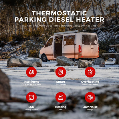 Sunster A2209V Diesel Heater 8KW 12/24V, All In One Bluetooth Version