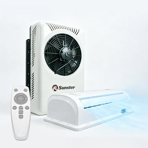 Sunster S-AC4 RV Air Conditioner 12V/24V Ultra Quiet AC Efficient Cooling