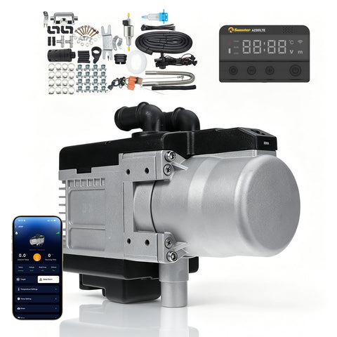 LQ-4G 5KW  GSM 4G Control Water Parking Heater 12V Diesel/Gasoline, Engine Preheater