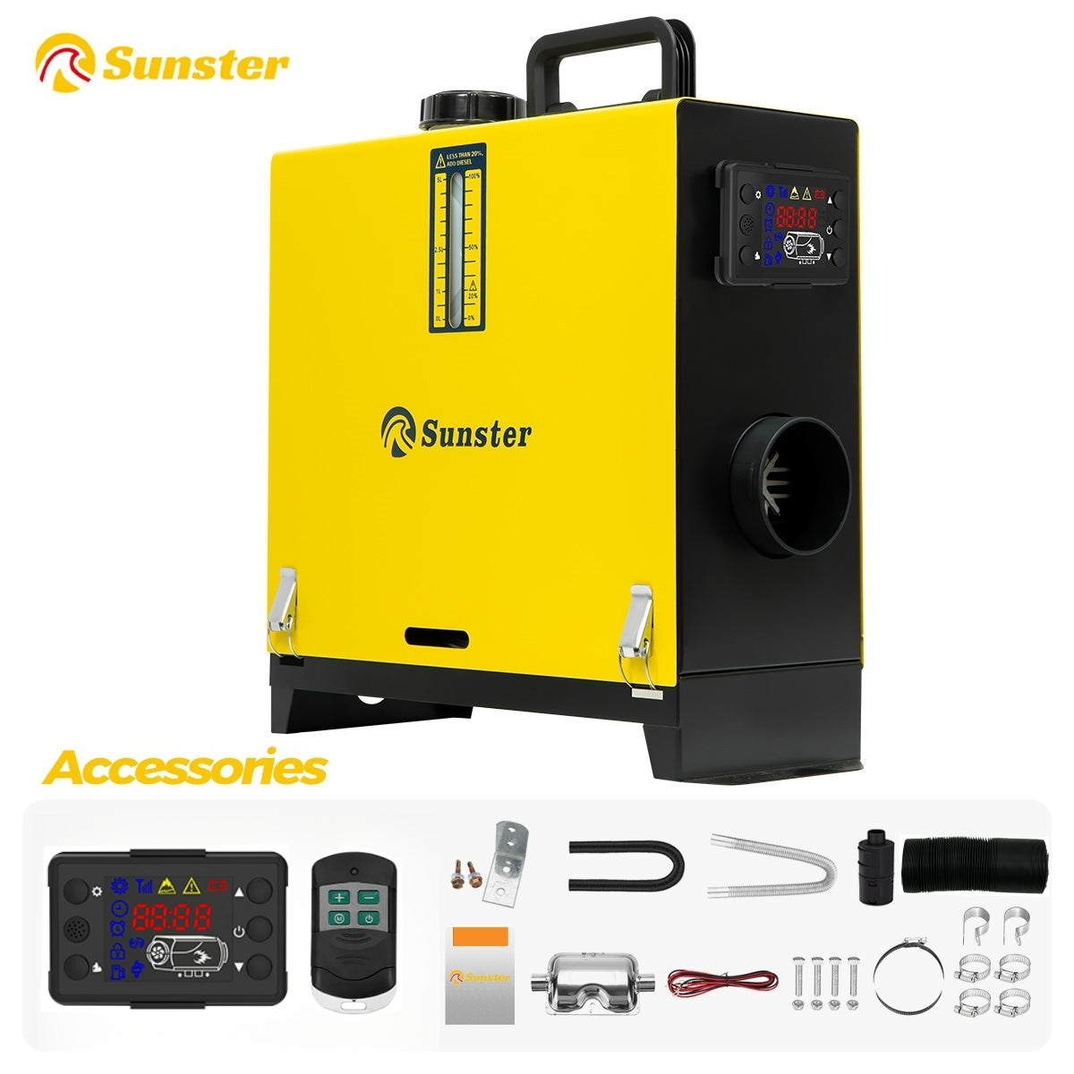 Sunster A2013SL Diesel Heater 8KW 12/24V, All in One Classic Version