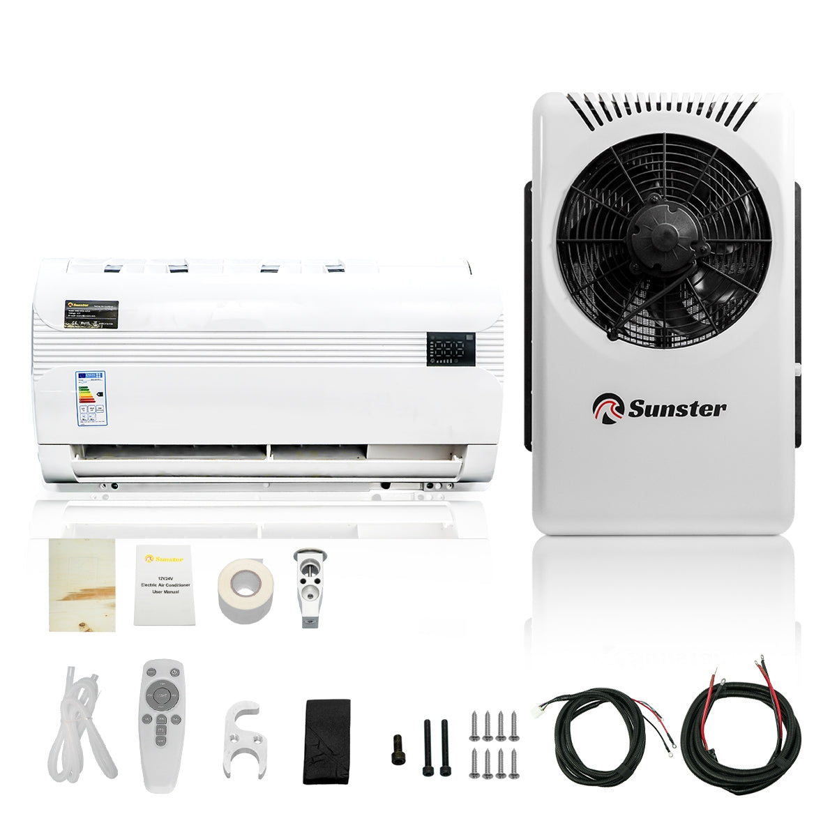 Sunster S-AC4 RV Air Conditioner 12V/24V Efficient Cooling