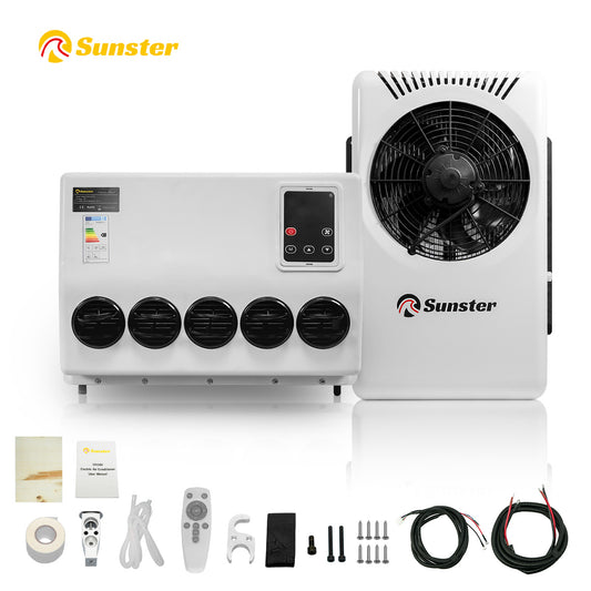 Sunster S-AC3 RV Air Conditioner 12V/24V Efficient Cooling