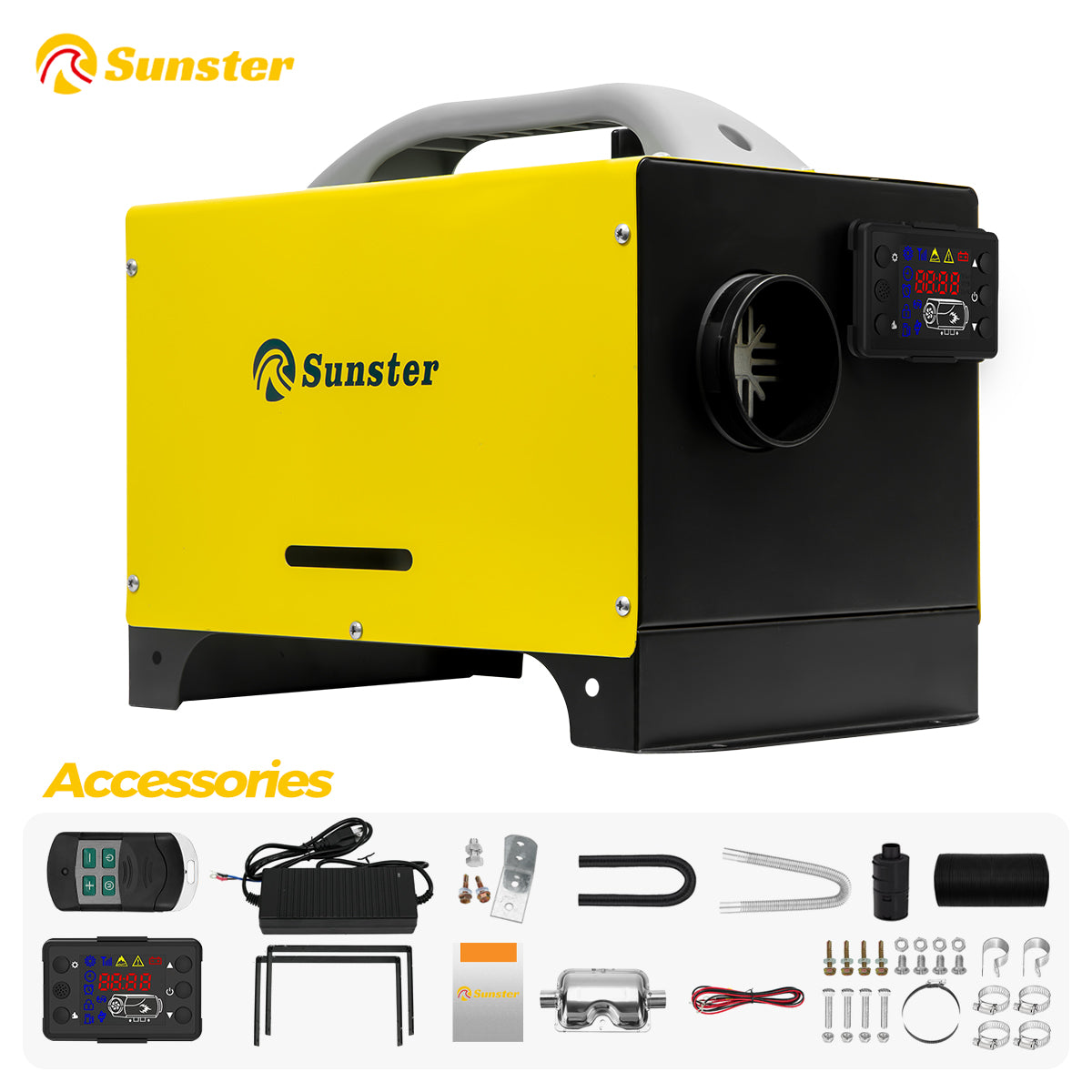 Sunster A2013ST Diesel Heater 8KW 12/24V 110-240V, All in One Classic Version