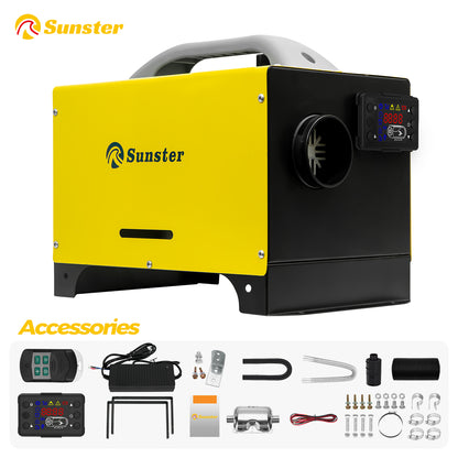 Sunster A2013ST Diesel Heater 8KW 12/24V 110-240V, All in One Classic Version