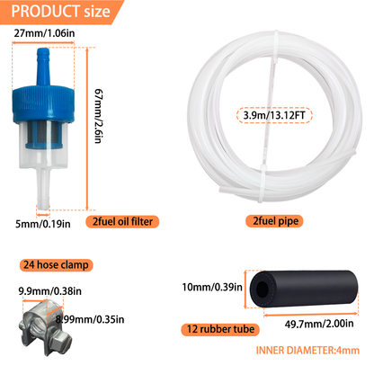 A788 17PCS Car Diesel Heater Fuel Line Kit
