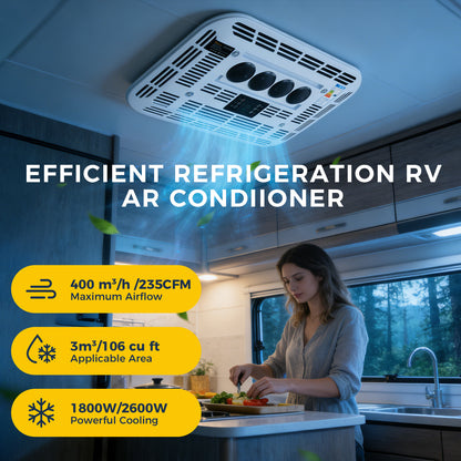 Sunster RV Roof Air Conditioner 12V/24V Efficient Cooling DDK-KTD1