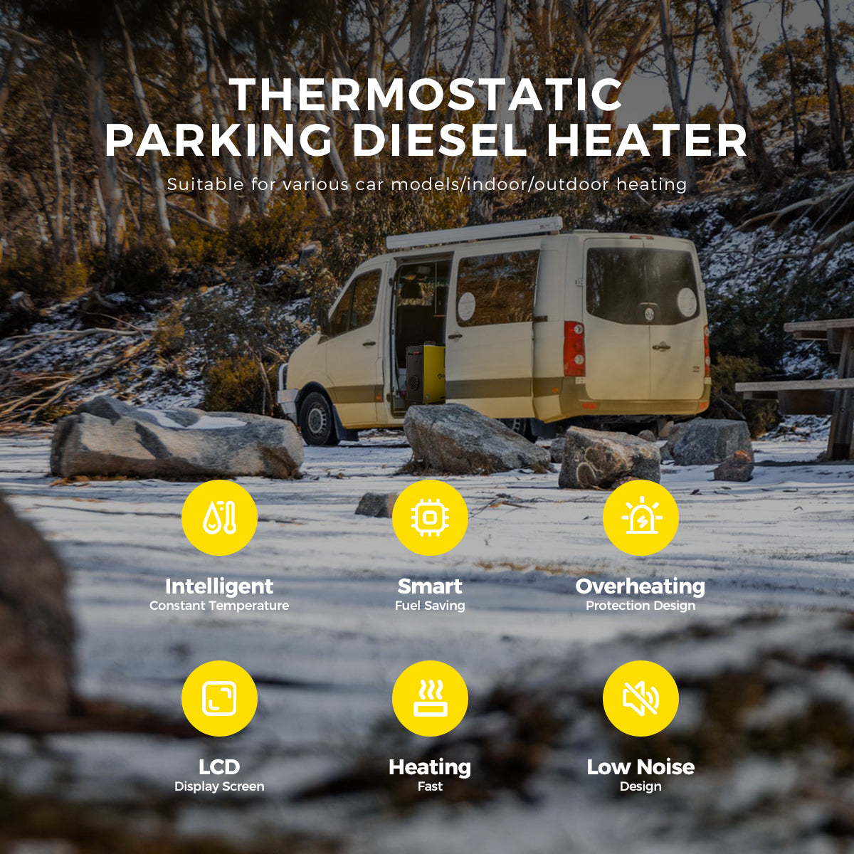 Sunster A2013SL Diesel Heater 8KW 12/24V, All in One Classic Version