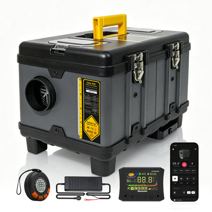 Sunster TB10WF WIFI & Bluetooth Diesel Air Heater 8KW 12/24V 110-240V, Wireless Smart Remote with CO monitoring,2026 Version
