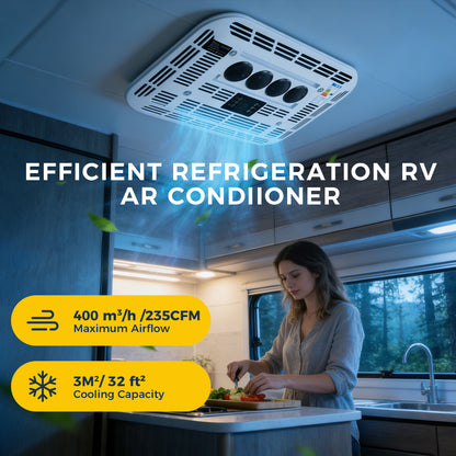 Sunster S-AX1 RV Air Conditioner 12V/24V Efficient Cooling