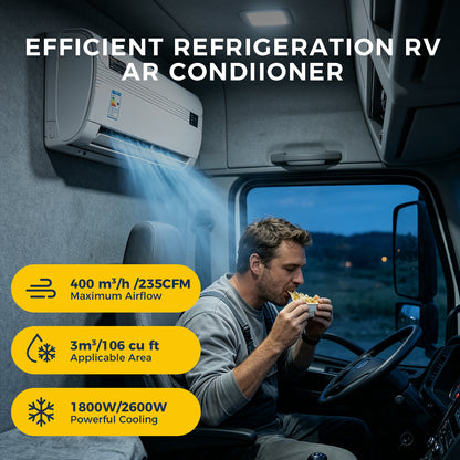 Sunster S-AC4 RV Air Conditioner 12V/24V Efficient Cooling