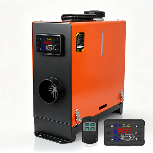 Sunster TR 3 Diesel Heater 8KW 12/24V, Vertical All-in-One with A2013SL Panel & 433 Remote, Low Fuel Consumption