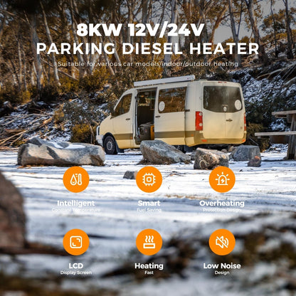 Sunster A2013H Diesel Heater 8KW 12/24V, All in One Classic Version