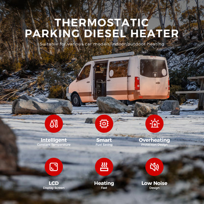 Sunster A2302BL Diesel Heater 8KW 12/24V 110-240V, All In One Bluetooth Version