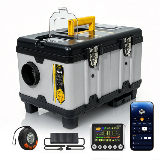 Sunster TB 10PRO Bluetooth Diesel Heater 8KW 12/24V 110-240V, Wireless Smart Remote with CO monitoring,2026 Version