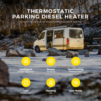 Sunster A2013ST Diesel Heater 8KW 12/24V 110-240V, All in One Classic Version