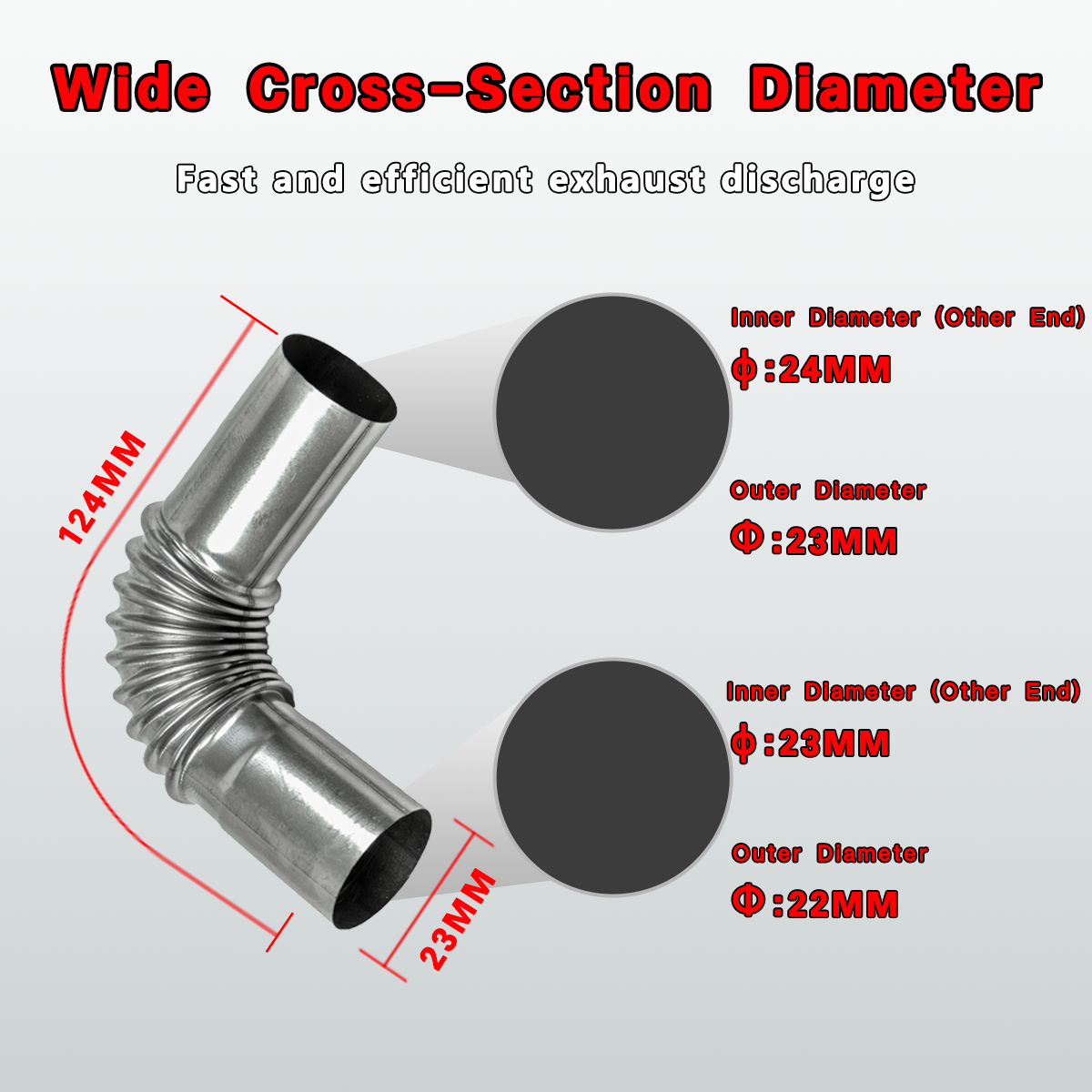 A725 Exhaust Pipe Tube Elbow Connector
