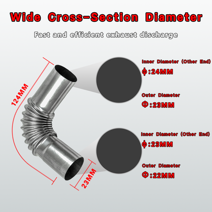 A725 Exhaust Pipe Tube Elbow Connector