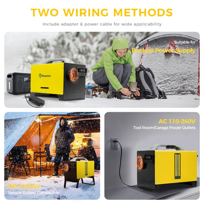 Sunster A2466 Diesel Heater 8KW 12/24V 110-240V, All in One Bluetooth GSM LET-4G/5G Version