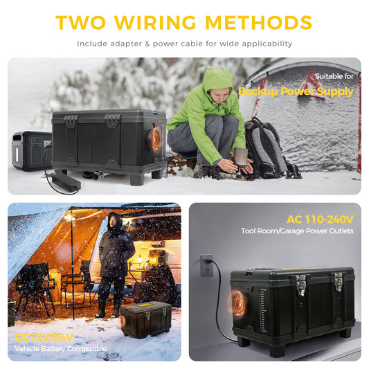 Sunster TB10 Diesel Heater 8KW 12/24V 110-240V, ToolBox Bluetooth Black Version - Deal