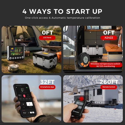 Sunster TB10PRO Diesel Heater 8KW 12/24V 110-240V With CO Alarm, ToolBox Bluetooth Upgrade Version