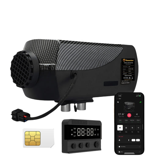 Sunster A2466 Diesel Heater 8KW 12/24V, Traditional Bluetooth GSM LET-4/5G Version