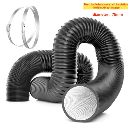 A755 75mm 500cm Flexible Scalable Outlet Duct Pipe