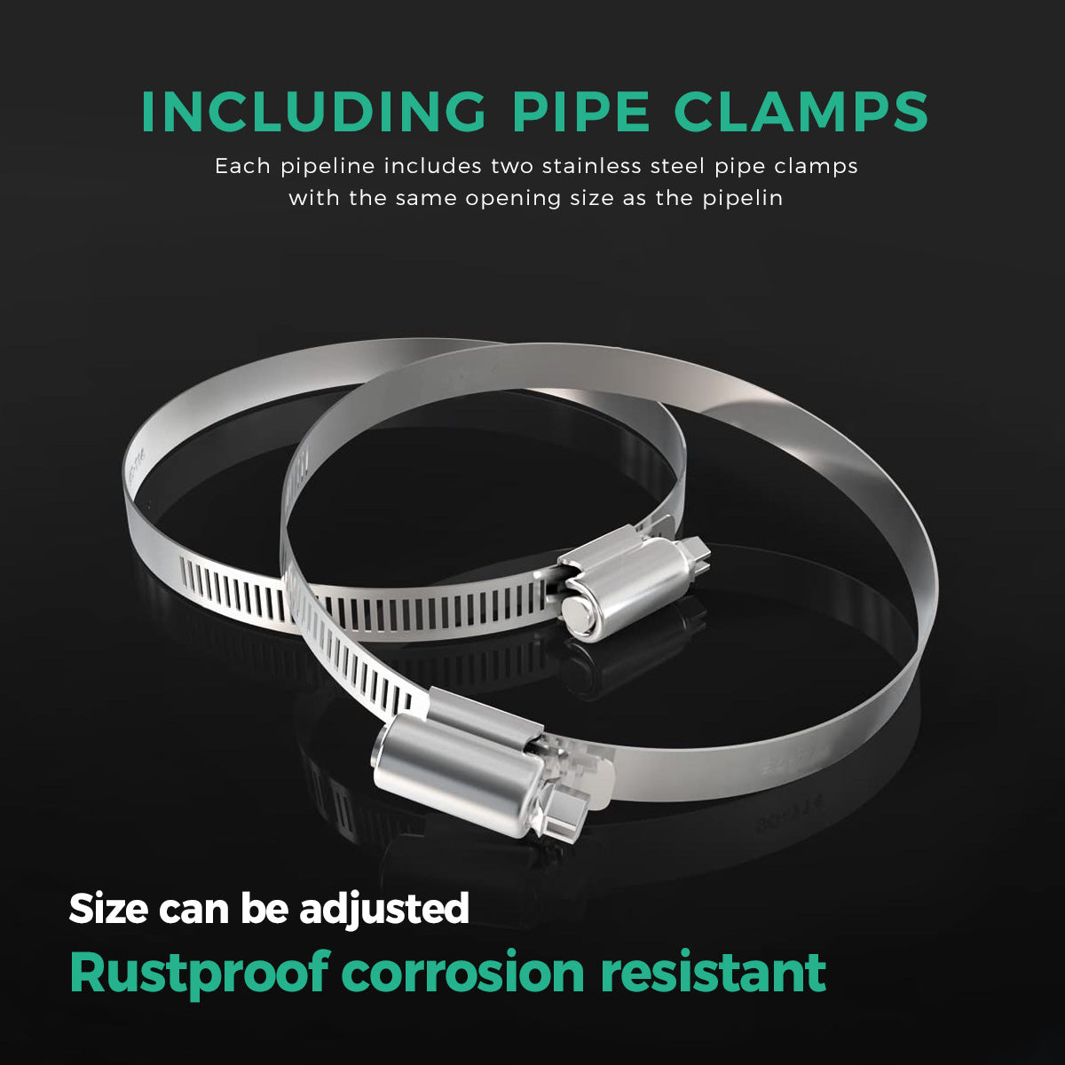 A755 75mm 500cm Flexible Scalable Outlet Duct Pipe