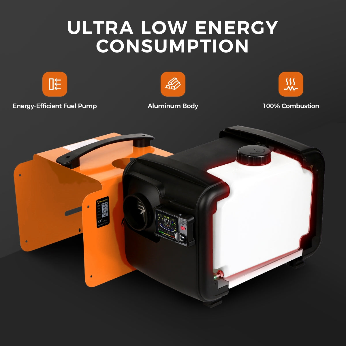 Sunster A2302BP Diesel Heater 8KW 12/24V 110-240V, All In One Bluetooth Version