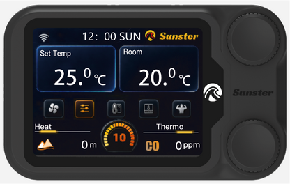Sunster A2605 Diesel Heater Controller + R2605 Smart Wireless CO Remote + A500 Plateau Control Motherboard Set