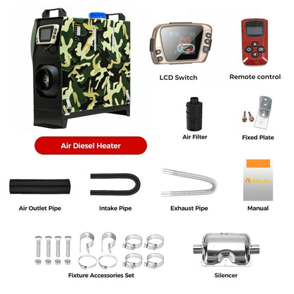 Sunster A2018GT Diesel Heater 8KW 12V, All in One Classic Version