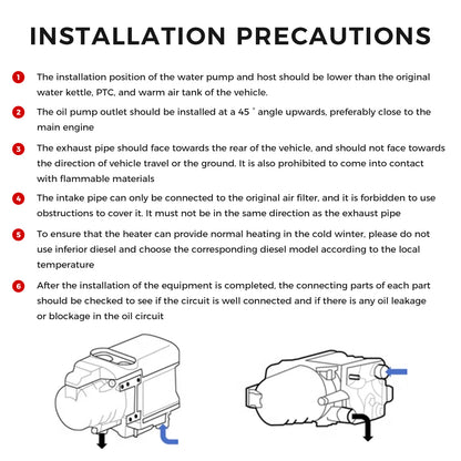 Sunster A2301 Plumbing Water Heater 5KW 12V, Gasoline/Diesel