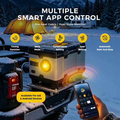Sunster TB 10PRO Bluetooth Diesel Heater 8KW 12/24V 110-240V, Wireless Smart Remote with CO monitoring,2026 Version
