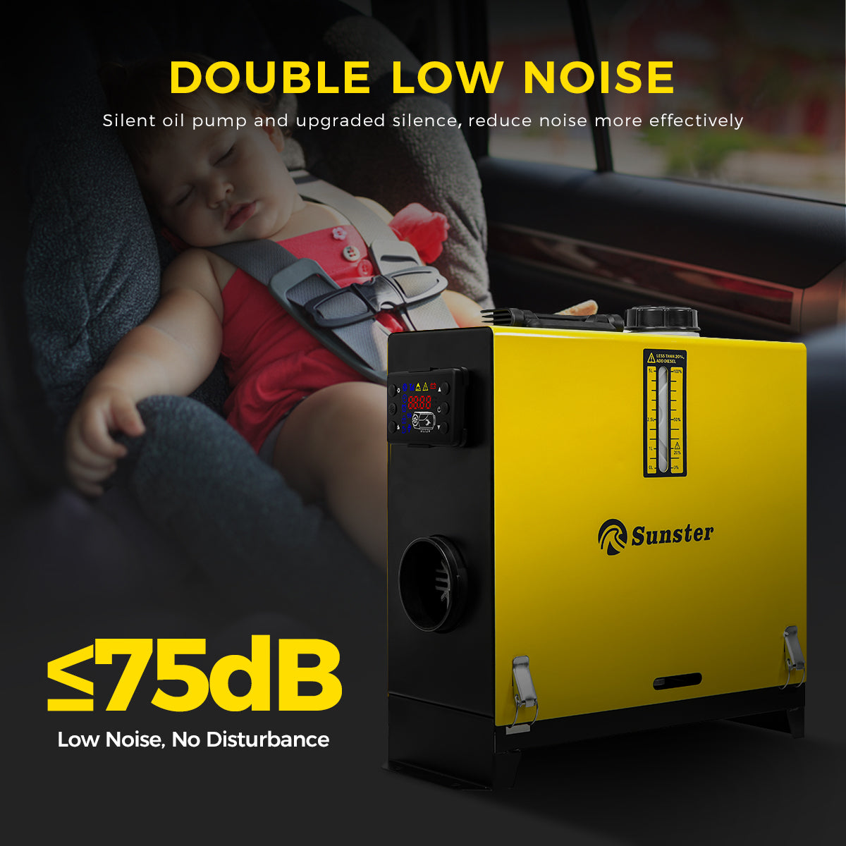 Sunster A2013SL Diesel Heater 8KW 12/24V, All in One Classic Version
