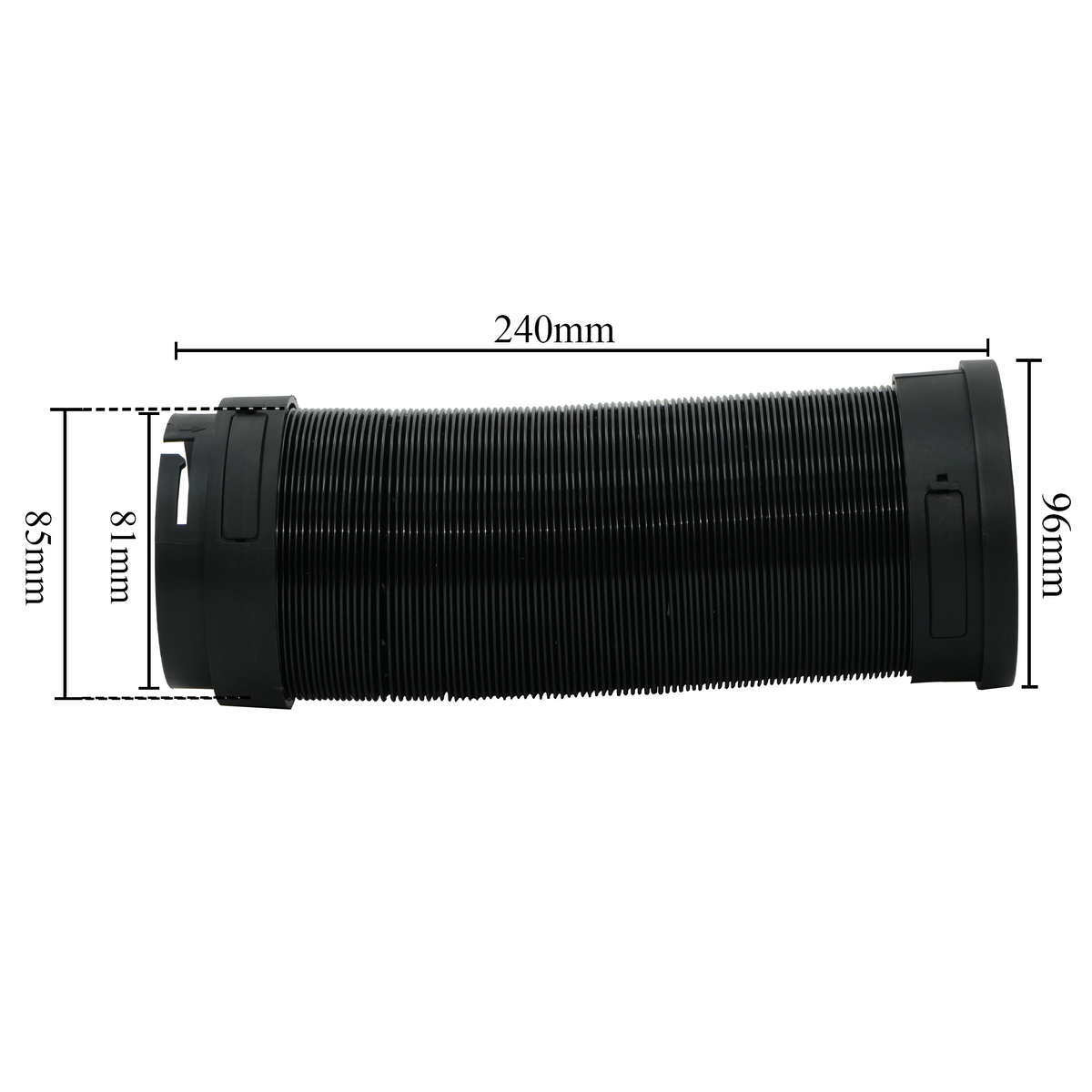 RP01 75mm 200cm Flexible Scalable Outlet Duct Pipe