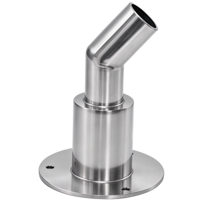 RP13 Stainless Steel 316 Thru Hull Exhaust Skin , Fitting 24mm/9.44inch Tube Pipe Socket Hardware, for Diesel Parking Heaters Exhaust System (Bend Thru Hull Exhaust Skin 24mm)