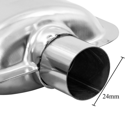 RP34 24mm Muffler Silencer Straight Pipe Air Diesel Parking Heater Exhaust Pipe Stainless