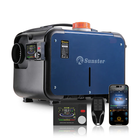 Sunster A2302BH Diesel Heater 8KW 12/24V, All In One Bluetooth Version