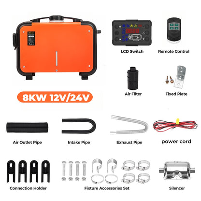 Sunster A2013H Diesel Heater 8KW 12/24V, All in One Classic Version
