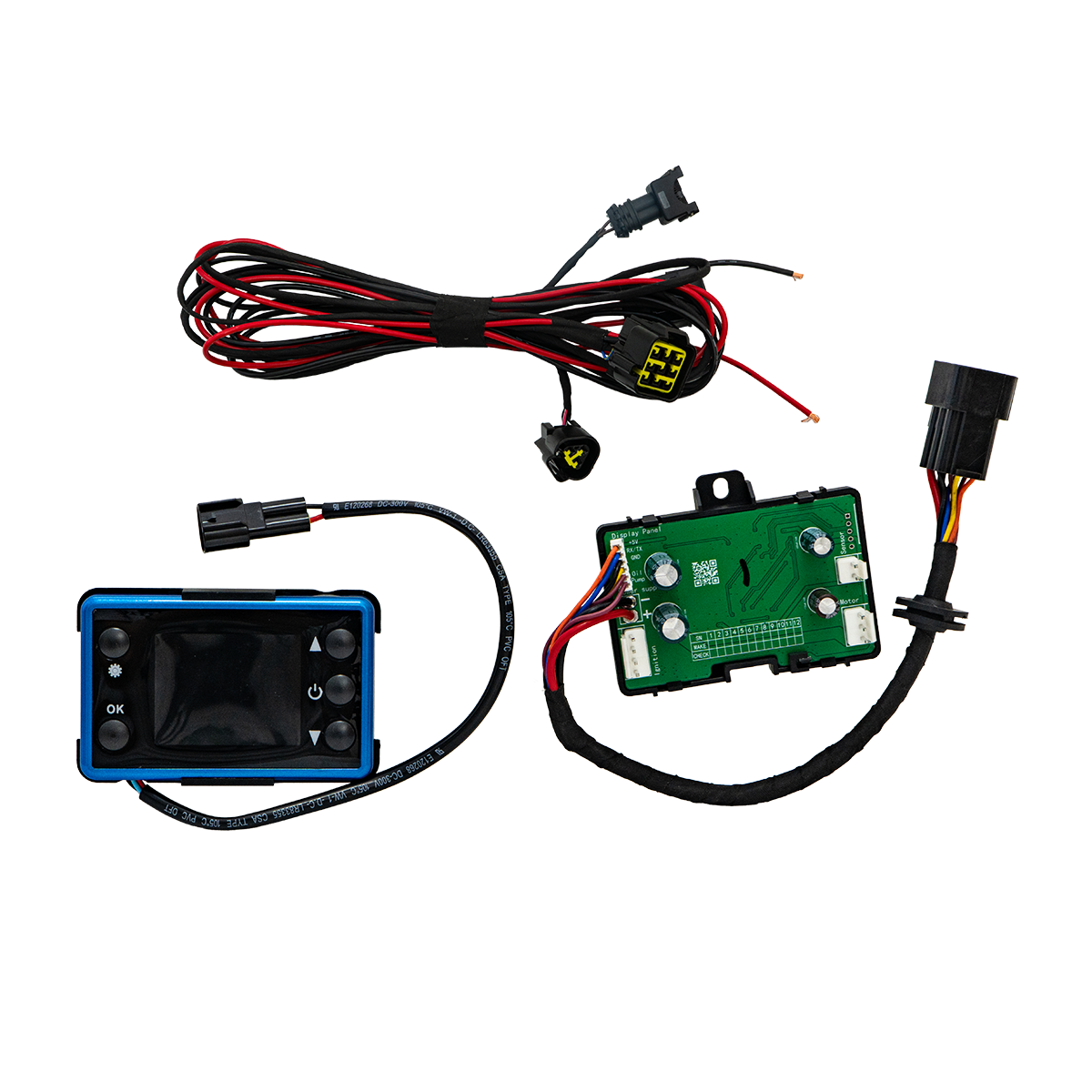 A2013BULE-CTL01 Smart Diesel Heater Switch Intelligent LCD Control Panel + Smart Mainboard+wiring harness