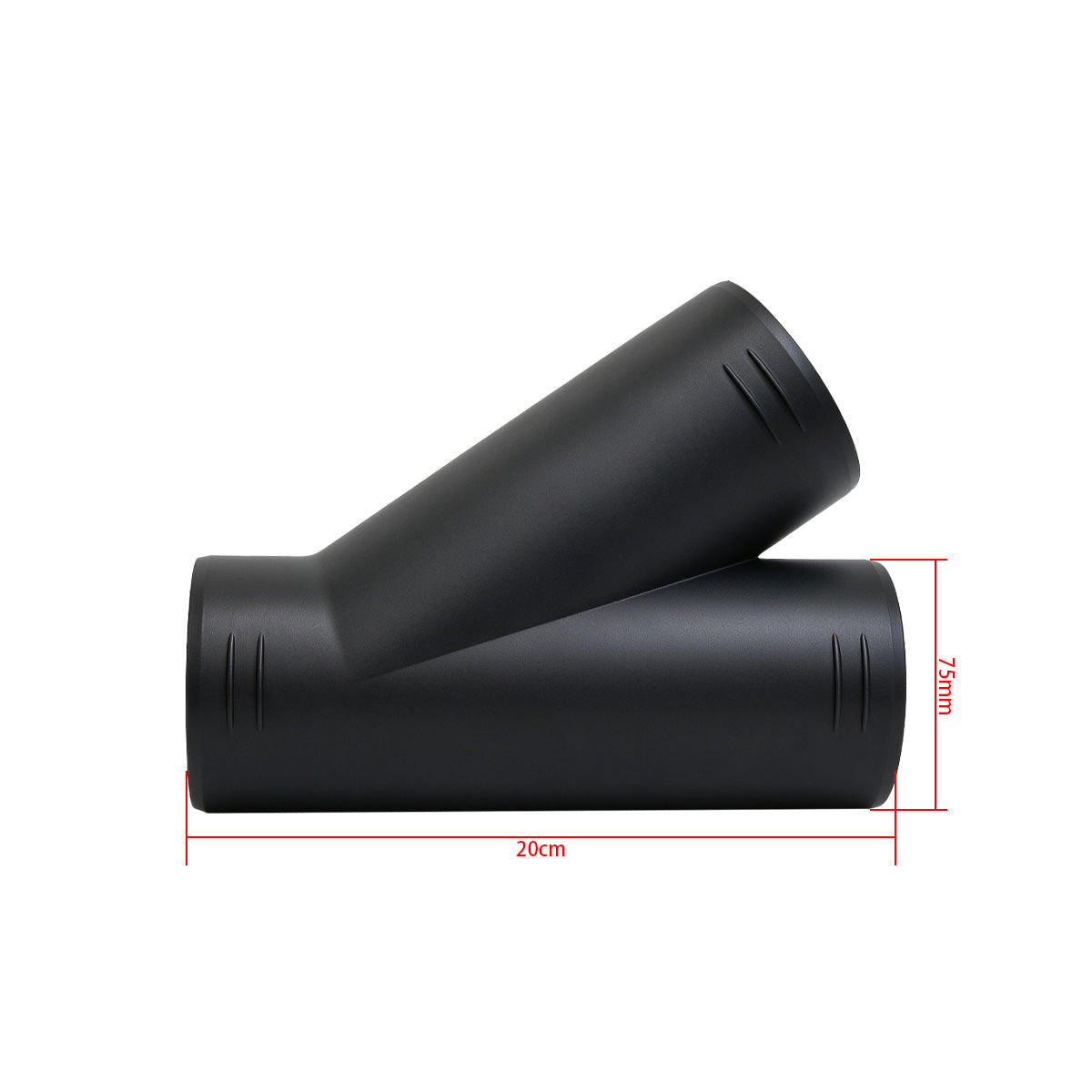 RP27 75mm Air Vent Ducting Y Piece Elbow Pipe Outlet Exhaust Connector Joiner