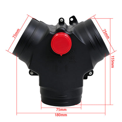 RP31/RP32/RP33 Vavle Flap Adjustable Air Diesel Heater Vent Ducting Branch Splitter Exhaust Pipe Joiner Connector