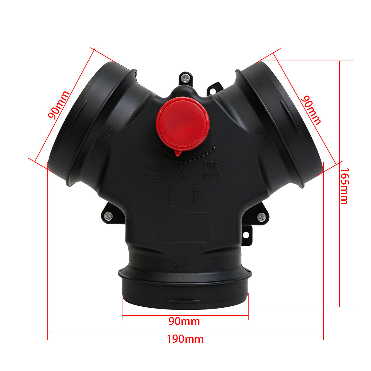 RP31/RP32/RP33 Vavle Flap Adjustable Air Diesel Heater Vent Ducting Branch Splitter Exhaust Pipe Joiner Connector