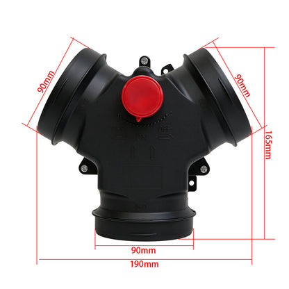 RP31/RP32/RP33 Vavle Flap Adjustable Air Diesel Heater Vent Ducting Branch Splitter Exhaust Pipe Joiner Connector