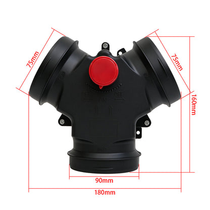 RP31/RP32/RP33 Vavle Flap Adjustable Air Diesel Heater Vent Ducting Branch Splitter Exhaust Pipe Joiner Connector