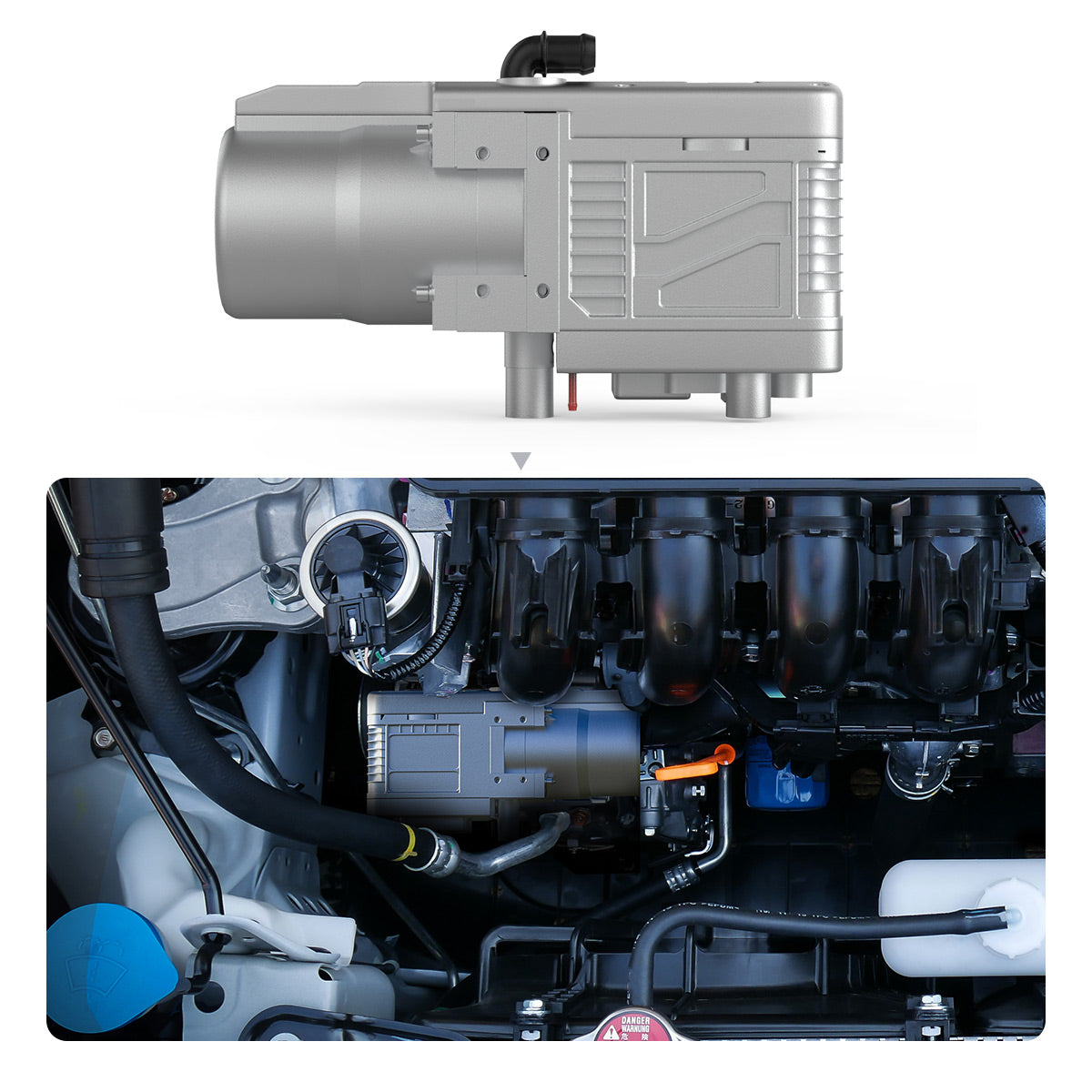 Sunster A2301 Plumbing Water Heater 5KW 12V, Gasoline/Diesel