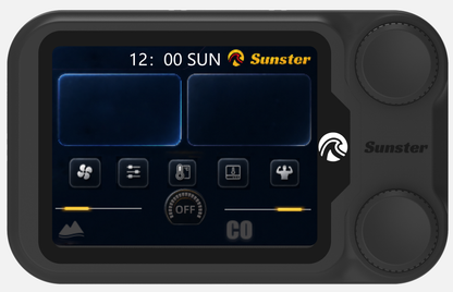 Sunster A2605 Diesel Heater Controller + R2605 Smart Wireless CO Remote + A500 Plateau Control Motherboard Set