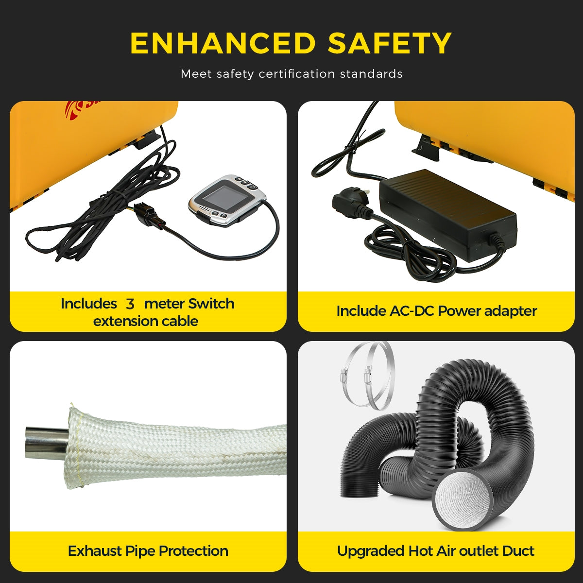 Sunster HTB1 Diesel Heater 8KW 12V 110-240V With Bag, ToolBox Bluetooth Version