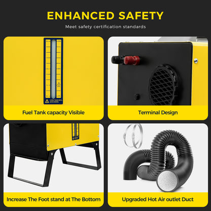 Sunster A2013ST Diesel Heater 8KW 12/24V 110-240V, Plus A2409PW Switch All in One WIFI Bluetooth Version